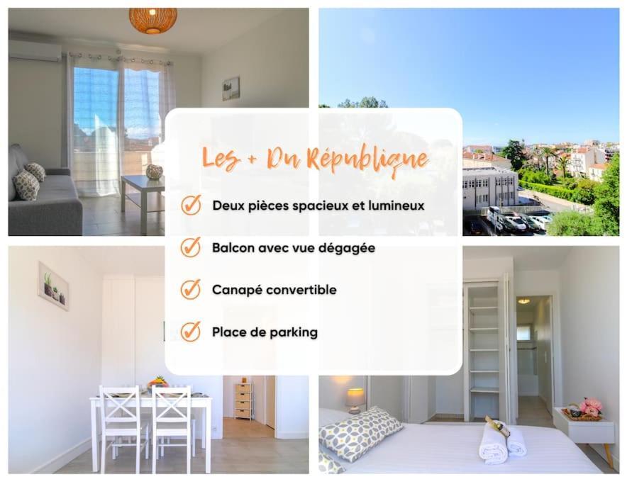 Apartamento Le Republique By Apirent #Balcon #Climatisation #Parking Cannes Exterior foto